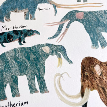 Prehistoric Elephants Print, 8 of 10
