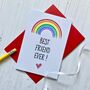 Best Friend Ever Rainbow Card, thumbnail 1 of 2