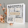 Personalised Golden Wedding Anniversary Card, thumbnail 1 of 3
