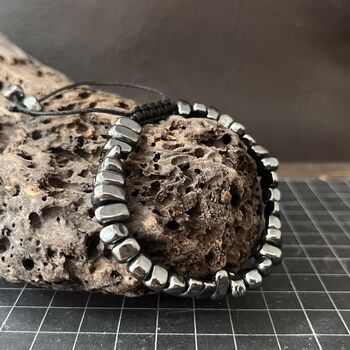 Modern Beaded Natural Stone Bracelet | Gift For Him, 4 of 4