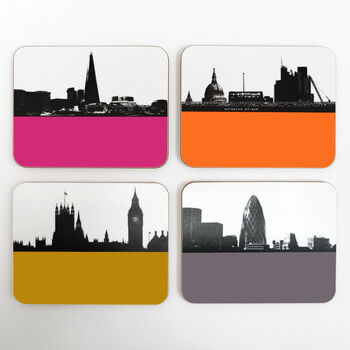 London Set Of Eight Matching Table Mats And Coasters, 10 of 11
