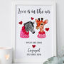 Personalised Engagement Gift Print, thumbnail 2 of 7