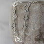 Sterling Silver Small Heart Chain Bracelet, thumbnail 1 of 3