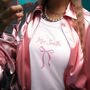 Bride To Be Gift Personalised Bow Mrs T Shirt, thumbnail 2 of 2