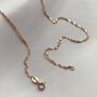 Rose Gold Twist Chain Necklace, thumbnail 3 of 4