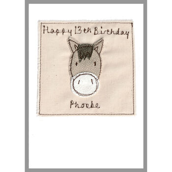 Personalised Horse / Pony Birthday Card For Girl, 12 of 12