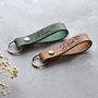 Personalised Leather Keyring For New Dads Mums And Grandparents, thumbnail 2 of 12