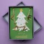Feliz Navidad Christmas Gold Plated Love Charm Chain Necklace, thumbnail 2 of 4