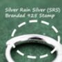 Oval Aurora Black Cz Huggie Hoop In Sterling Silver, thumbnail 5 of 11