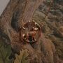 Sterling Silver/ 18ct Gold Plated Fox Necklace, thumbnail 2 of 7