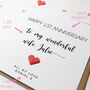 Personalised Anniversary Card For Wife, thumbnail 2 of 3