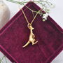 Kangaroo And Joey Necklace Gold Plated, thumbnail 1 of 5