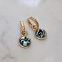 The Circle Abalone Shell Earrings, thumbnail 4 of 7