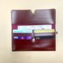 Women's Vegan Long Wallet With Zip Compartment, thumbnail 4 of 12