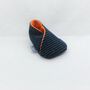 Reclaimed Eco Friendly Blue And Orange Baby Shoes, thumbnail 5 of 9