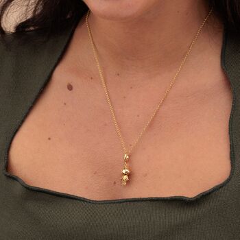 Astronaut Charm Necklace, Sterling Silver Or Gold Plated, 6 of 11