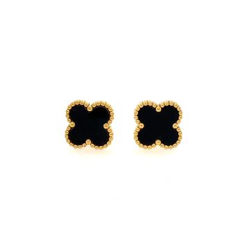 Four Leaf Clover Stud Earrings In Rainbow Of Colours, 6 of 7