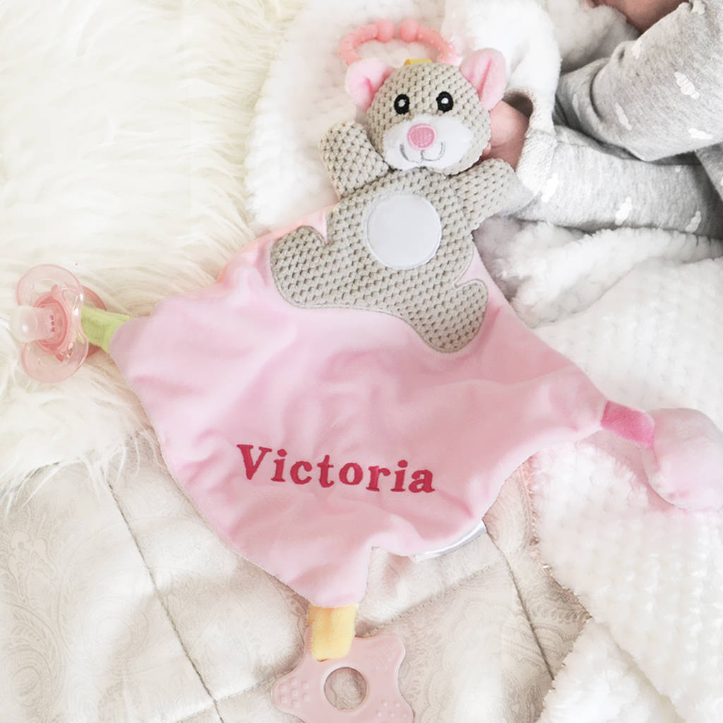 personalised pink teddy bear