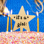 'It's A Girl' Gender Reveal Baby Shower Cake Topper, thumbnail 2 of 6