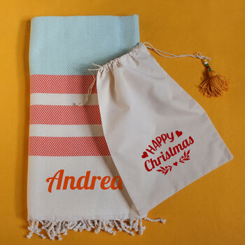 Personalised Cotton Throw, Second Anniversary Gift, 7 of 12