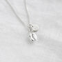 Sterling Silver Coffee Bean Necklace, Coffee Lover Gift, Barista Gift, thumbnail 3 of 12