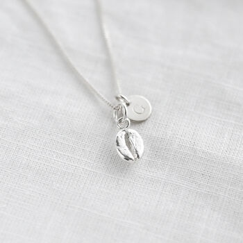 Sterling Silver Coffee Bean Necklace, Coffee Lover Gift, Barista Gift, 3 of 12
