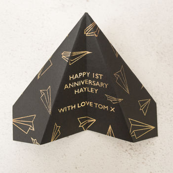 Foiled Paper Plane, Anniversary Card, 6 of 9