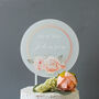 Personalised Wedding Cake Topper Rose Design, thumbnail 1 of 7