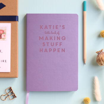 'Making Stuff Happen' Personalised Planning Notebook, 8 of 12