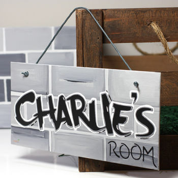 Personalised Graffiti Nickname Canvas Sign, 2 of 12