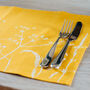 Hedgerow Flowers Linen Placemats Set Of Two, thumbnail 1 of 4