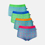 Women's 'Boom Bloom!' Four Pack Bamboo Hipster Briefs, thumbnail 1 of 8