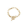 18ct Gold Vermeil Chunky Chain Link T Bar Bracelet, thumbnail 2 of 5