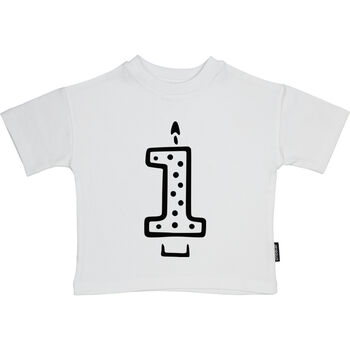 Birthday Candle T Shirt One To Eight Years, 2 of 3