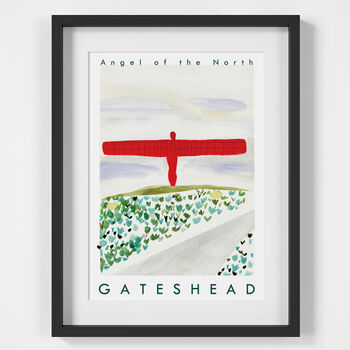 Angel Of The North, Gateshead Landmark Travel Print, 2 of 3
