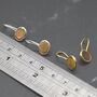 Tigers Eye Silver Drop Earrings, thumbnail 2 of 8