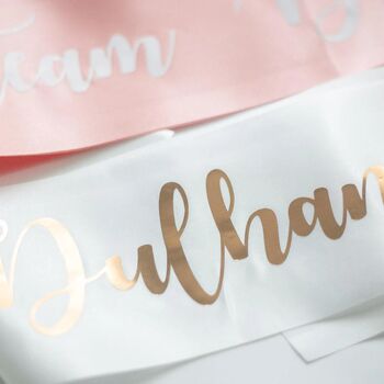 Team Dulhan And Dulhan To Be Sashes Eight Pack, 4 of 7