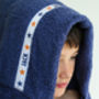 Stars Personalised Hooded Towel | For Babies To Tweens, thumbnail 2 of 6