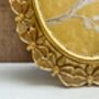 Gold Oval Butterfly Style Photo Picture Frame Holder 6x4 Freestanding, thumbnail 3 of 7