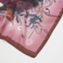 Running Bunny Burgundy Narrative Square Scarf, thumbnail 4 of 4