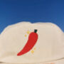 Chilli And Sparkles Embroidered Cream Hat, thumbnail 7 of 8