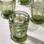 Set Of Four Bella Perle Green Glass Tumblers, thumbnail 5 of 8