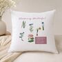 Describe Your Friend In Flowers Floriography Gift Cushion, thumbnail 1 of 11