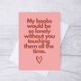 Card For Him | Funny Valentines Day Card, thumbnail 1 of 3
