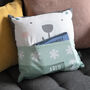 Personalised Polar Bear Cushion Cover With Pocket, thumbnail 1 of 4