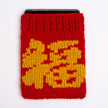 Chinese New Year Tablet Case Knitting Kit, 6 of 7