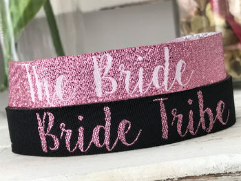 Bride Tribe Rose Gold Hen Party Wristbands, 8 of 8