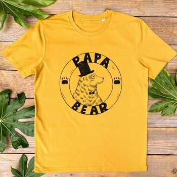 Papa Bear Handprinted T Shirt, 4 of 6