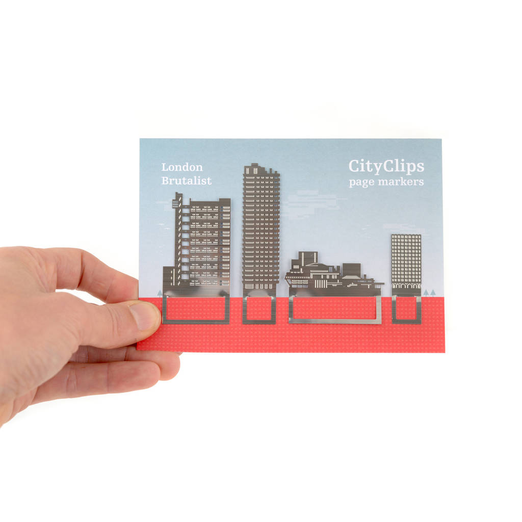 Brutalist London Architectural Bookmarks By Another Studio