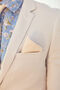 Mens Beige Gingham Print Pocket Square, thumbnail 2 of 12